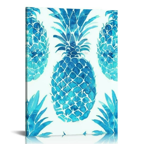 JRXY Pineapple Theme Canvas Prints Wall Art Decor 16x20 in / 12x16 in for Living Room Bedroom Home Office Wall Decor 16x20 in
