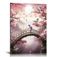 thumbnail image 1 of JRXY  Pink and Grey Canvas Wall Art for Living Room Bedroom Bathroom Girls Pink Paris Theme Room Decor London Big Ben Tower Eiffel Golden Gate Bridge with Butterfly Painting Wall Decor pattern3, 1 of 4