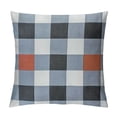 thumbnail image 1 of JRXY  Plaid Pillow Covers Light Blue and White Pillow Covers with Buffalo Checker &amp; Stripe Design  White, 1 of 5