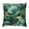 thumbnail image 1 of JRXY  Plant Pillow, Watercolor Tropical Palm Leaves Colorful Illustration Natural Feelings, Decorative Printed Pillowcase,Lime Green White, 1 of 5