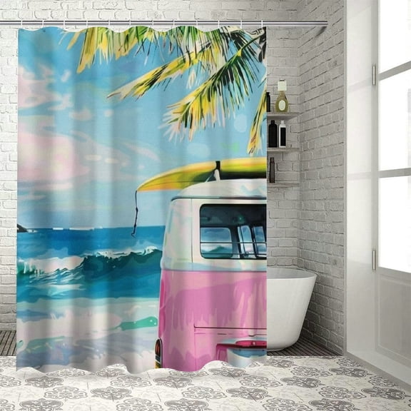 JRXY Shower Curtain Multiple Sizes Lightweight and Durable 36x72