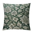 thumbnail image 1 of JRXY Spring Sage Green Pillow Covers Vintage Floral Rustic Old Style Cute Flower Print Decorative Outdoor Pillowcases Seasonal Farmhouse Throw Cushion Case Decor for Couch Sofa Bed 18x18in, 1 of 5