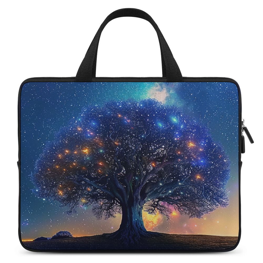 JRXY Stars Laptop Bag Diving Fabric Soft Carrying Travel Case Computer Protective Handle Case 12inch