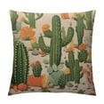 thumbnail image 1 of JRXY  Summer Succulent Cactus Pillow Covers Retro Mexican Orange Flowers Exotic Tropical Plants Decorative Throw Pillow Covers Cushion Case for Home Sofa Couch Decoration White, 1 of 5