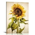 thumbnail image 1 of JRXY Sunflower Kitchen Decor Simple Life Rustic Wall Decor Vintage Watercolor Sunflower Wall Pictures for Bedroom 3 Pieces Canvas Art Flower Painting Kitchen Wall Decor Gallery Wrapped  pattern3, 1 of 4