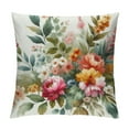 thumbnail image 1 of JRXY  Throw Pillow Cover Colorful Wildflowers Watercolor Floral Red Poppy Peony Daisy Nature Bright Rectangular Throw Pillow Covers for Couch Sofa Home Decor White, 1 of 5