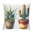 thumbnail image 1 of JRXY Throw Pillow Cover Festival Gifts Hot Tropical Desert Succulents Plants Cactus Potted Summer Decor Decorative Home Sofa Chair Car Lumbar Throw Pillow Case Cushion Cover White, 1 of 5