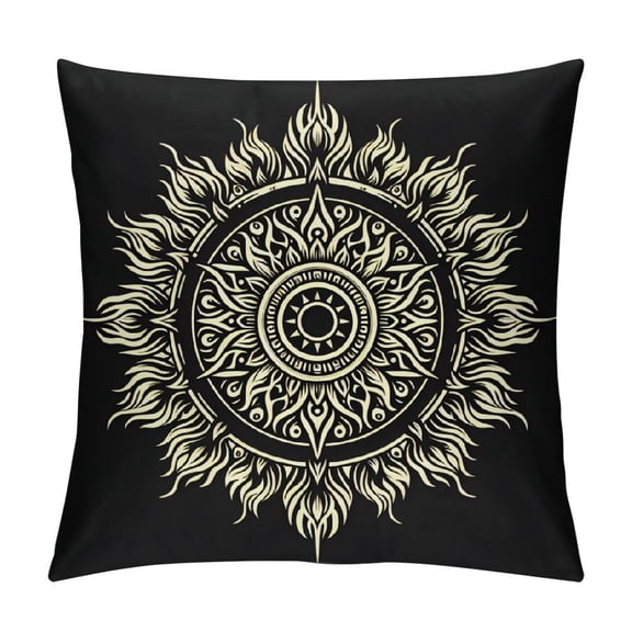 JRXY Total Solar Eclipse Arkansas Throw Pillow White