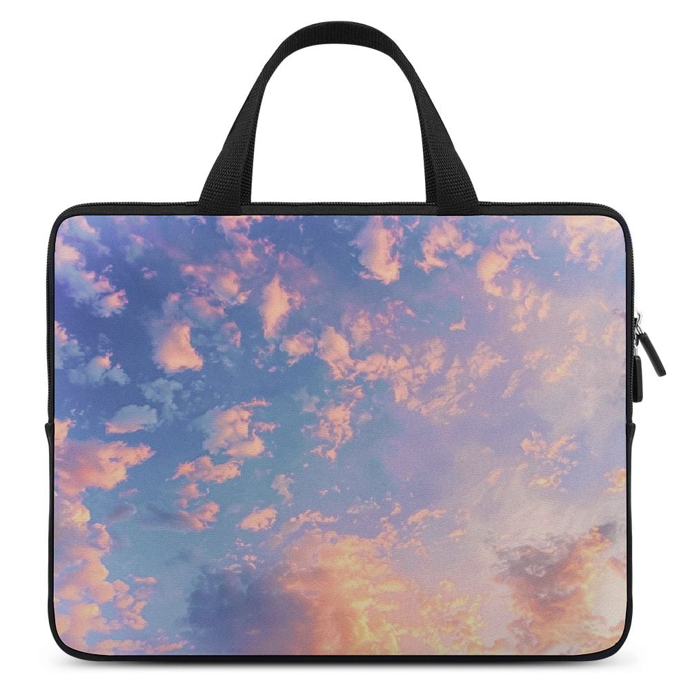 JRXY Trees Clouds Sky Laptop Bag Diving Fabric Computer Protective Handle Case 15inch