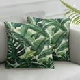 thumbnail image 1 of JRXY Tropical Green Leaf Pillow Covers Botanical Banana Monstera Plant Palm Tree Couch Pillow Cases Set of 2 Summer Throw Pillows Home Decor for Room Bedroom Bed Cushion Outdoor White, 1 of 6