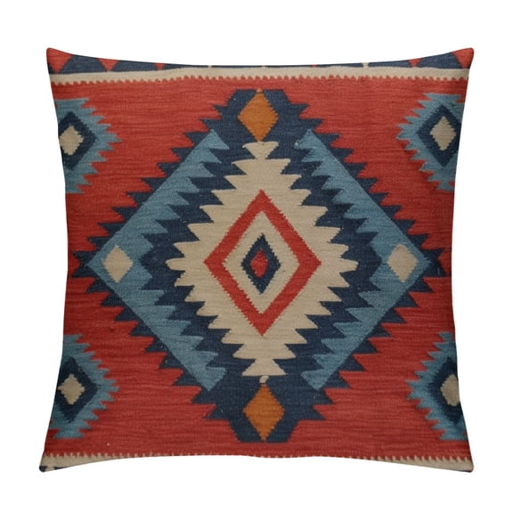 JRXY  Vintage Southwest American Throw Pillow Case, Cushion Cover Square Standard Home Decorative for Men/Women Red 20x20in