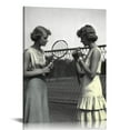 thumbnail image 1 of JRXY Vintage Tennis Photograph Women Posters Office Canvas Wall Art Decor Artworks for Living Room Bedroom Kitchen Framed 12x16 in, 1 of 4
