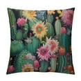 thumbnail image 1 of JRXY  Watercolor Cactus Throw Pillow Cover Green Plants Succulent on Desert Exotic Blossom Cozy Square Cushion Case for Men Women Boys Girls Room Home Decor  White, 1 of 5