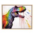 thumbnail image 1 of JRXY Watercolor Dinosaur Canvas Wall Art Home Decoration Canvas Printing Posters Artwork Art Printed Picture Gifts Home Decor Living Room Bedroom Picture 2, 1 of 4