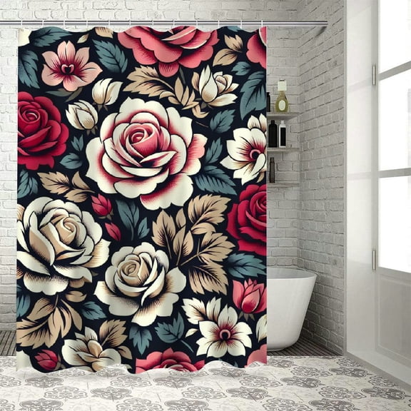 JRXY Waterproof Shower Curtain Multiple Sizes 36x72