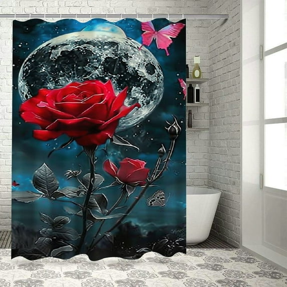 JRXY Waterproof Shower Curtain Multiple Sizes 36x72