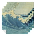 thumbnail image 1 of JRXY Wave Ocean Person Cloth Napkins Polyester for Farmhouse Party Dining Table Decor Gift 2 PCS, 1 of 7