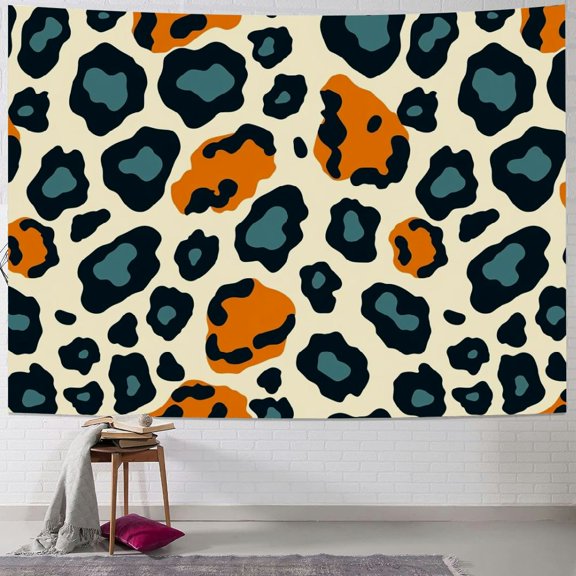 JRXY Wild Animal Pattern Tapestry - High-Quality Short Plush Wall Hanging Painting