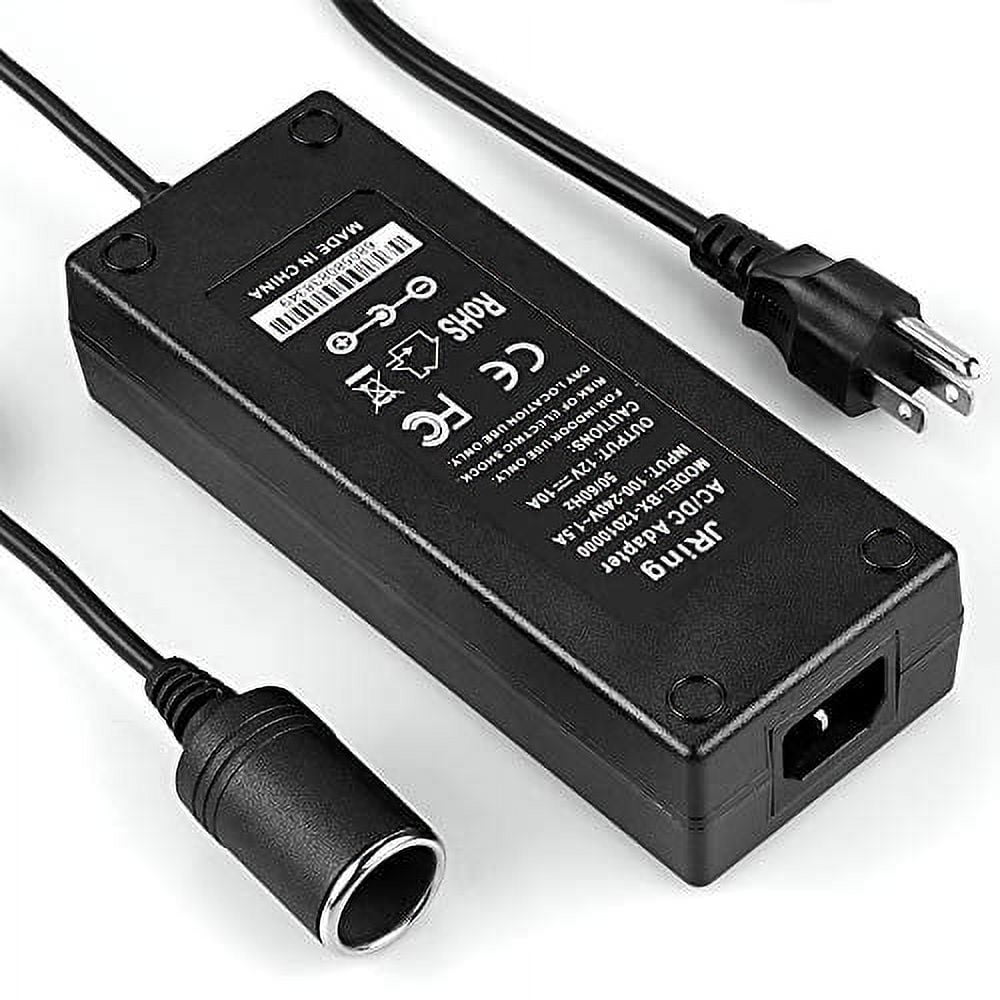 UKKISO 100~240V Car Power Adapter: AC to DC Converter for Compressor Car  Refrigerator Car Fridge Freezer Portable Power Inverter for Car Cigarette