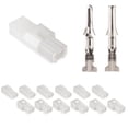 thumbnail image 1 of JRready ST6406 6Pairs Molex 2 Pin Connector Kit 062" Circuits Housing 3.68mm Pitch Crimp Terminals 18-24AWG Pins Sockets Standard 03061023 03062023 Wire Connectors, 1 of 4