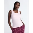 thumbnail image 1 of Joyspun Women’s Ribbed Tank with Inner Bra, 2-Pack, Sizes XS-3X, 1 of 7