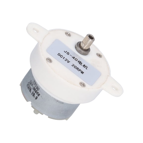 JS-40 Gear Motor, 12V 20RPM Plastic Speed Reduction Geared Motor for Toy Equipment and Machinery