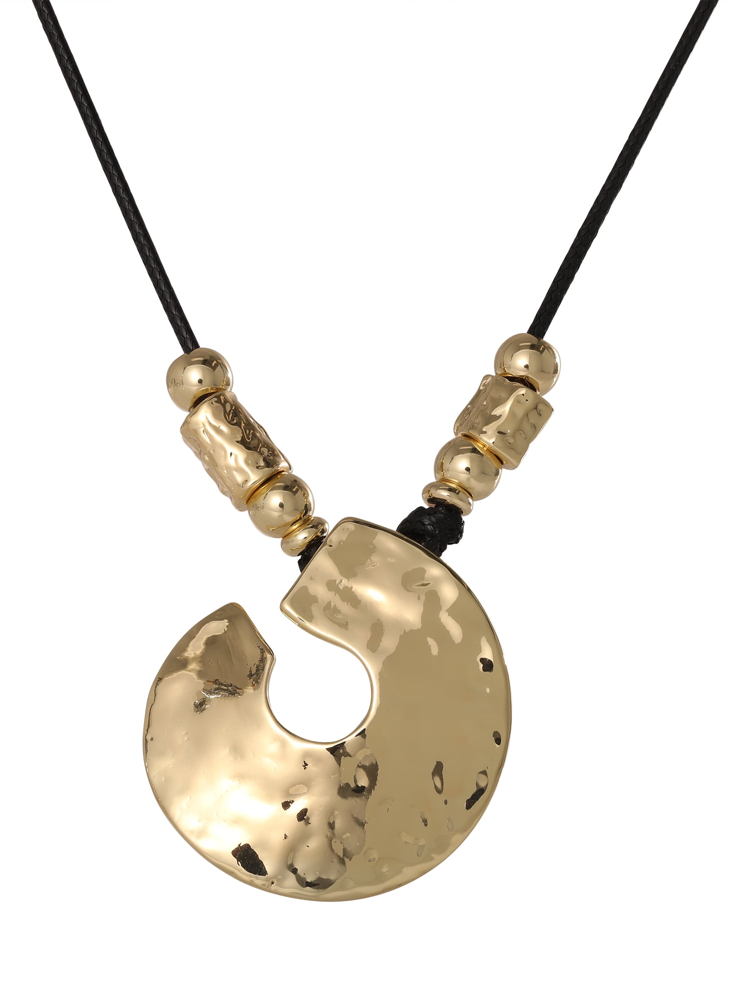 Jessica Simpson Women's Disc Pendant Necklace, 20" + 3" Extender