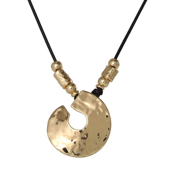 Jessica Simpson Women's Disc Pendant Necklace, 20" + 3" Extender