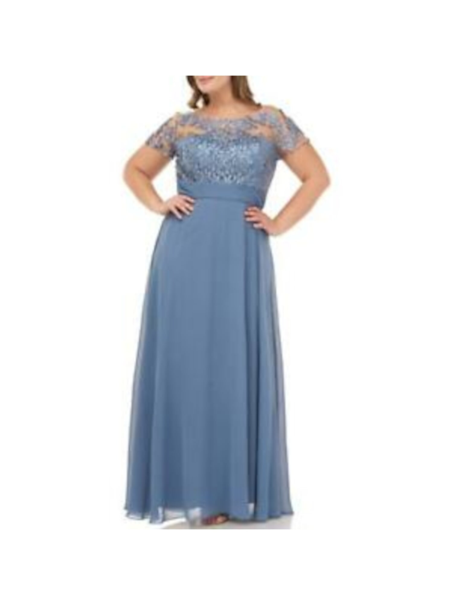 Satin Junior Senior Prom Gown Evening Long Dress with Sleeves – FloraShe