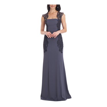 LAUNDRY Womens White Zippered Slitted Long Sleeve Boat Neck Full-Length Formal Sheath Dress main image 1