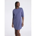 thumbnail image 1 of Joyspun Women’s Cotton-Blend Jersey Sleepshirt with Long Sleeves, Sizes XS-3X, 1 of 5