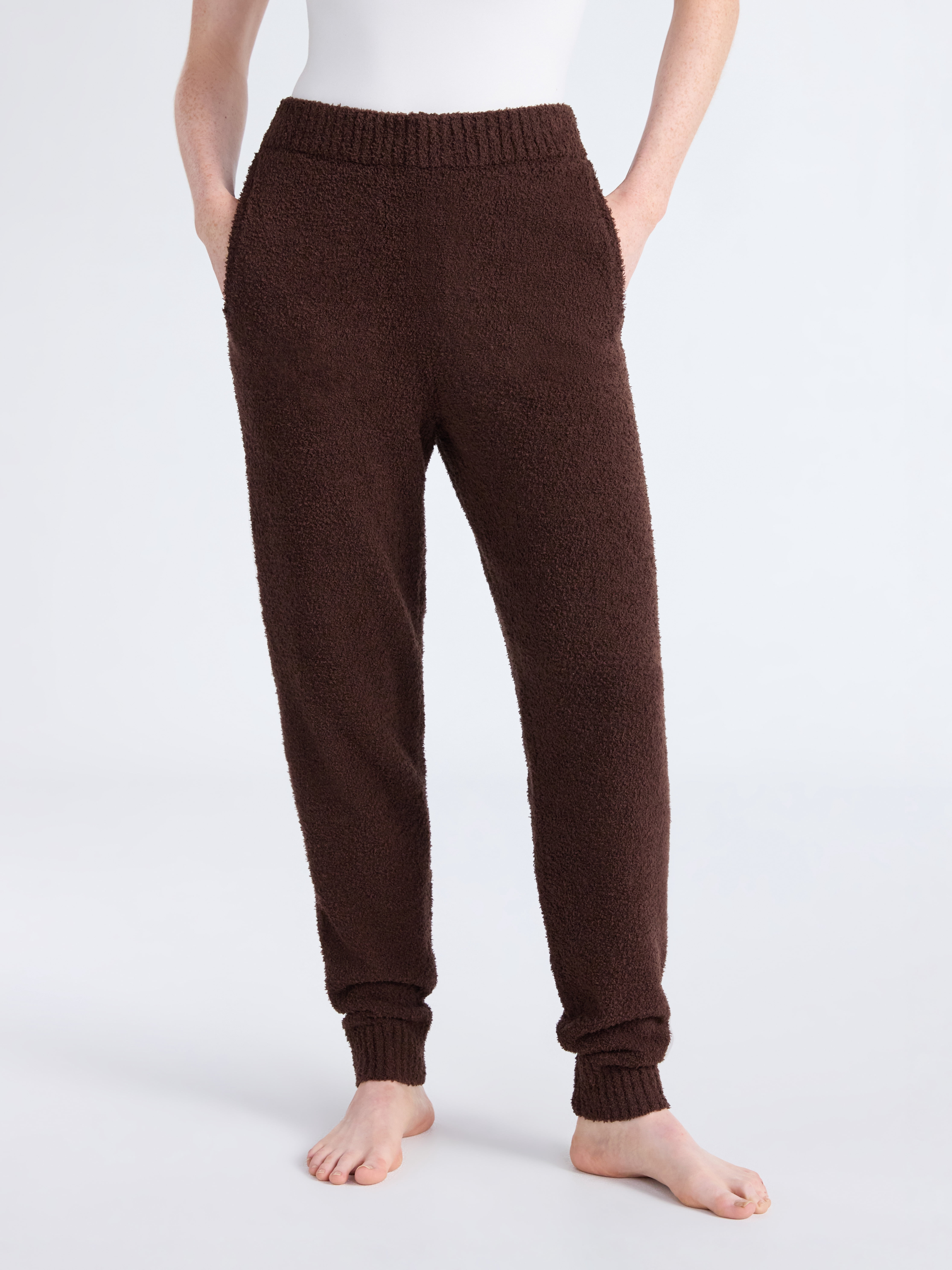 Joyspun Women's Sleepwear Cozy Knit Joggers, 29'' Inseam, Sizes XS-3X