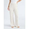 thumbnail image 1 of Joyspun Women's Sleepwear Ribbed Wide-Leg Pants, Sizes XS-3X, 1 of 5
