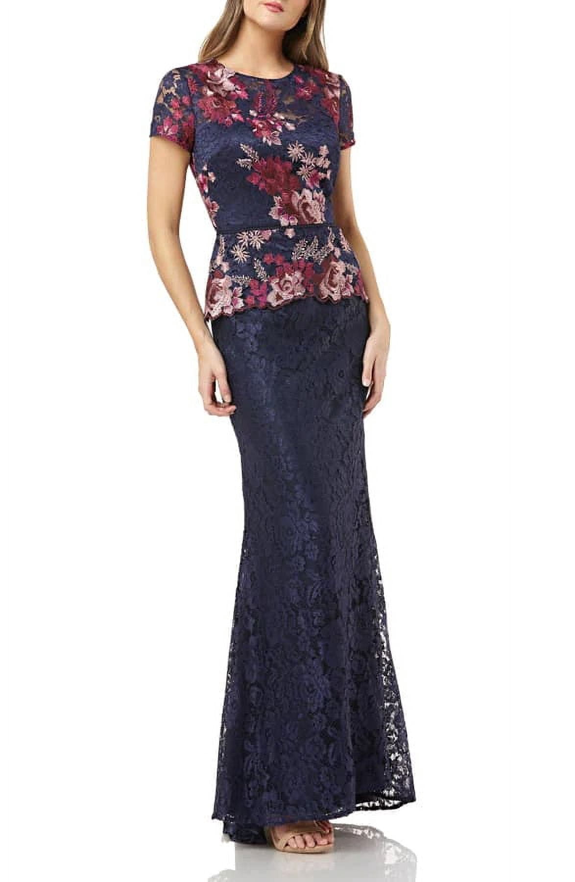 JS Collections Crew Neck Short Sleeve Popover Zipper Back Floral Embroidered Mesh Dress - Walmart.com JS Collections Crew Neck Short Sleeve Popover Zipper Back Floral Embroidered Mesh Dress - Walmart.com