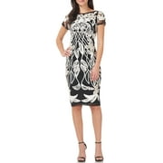 JS COLLECTIONS Womens Metallic Beaded Cocktail and Party Dress