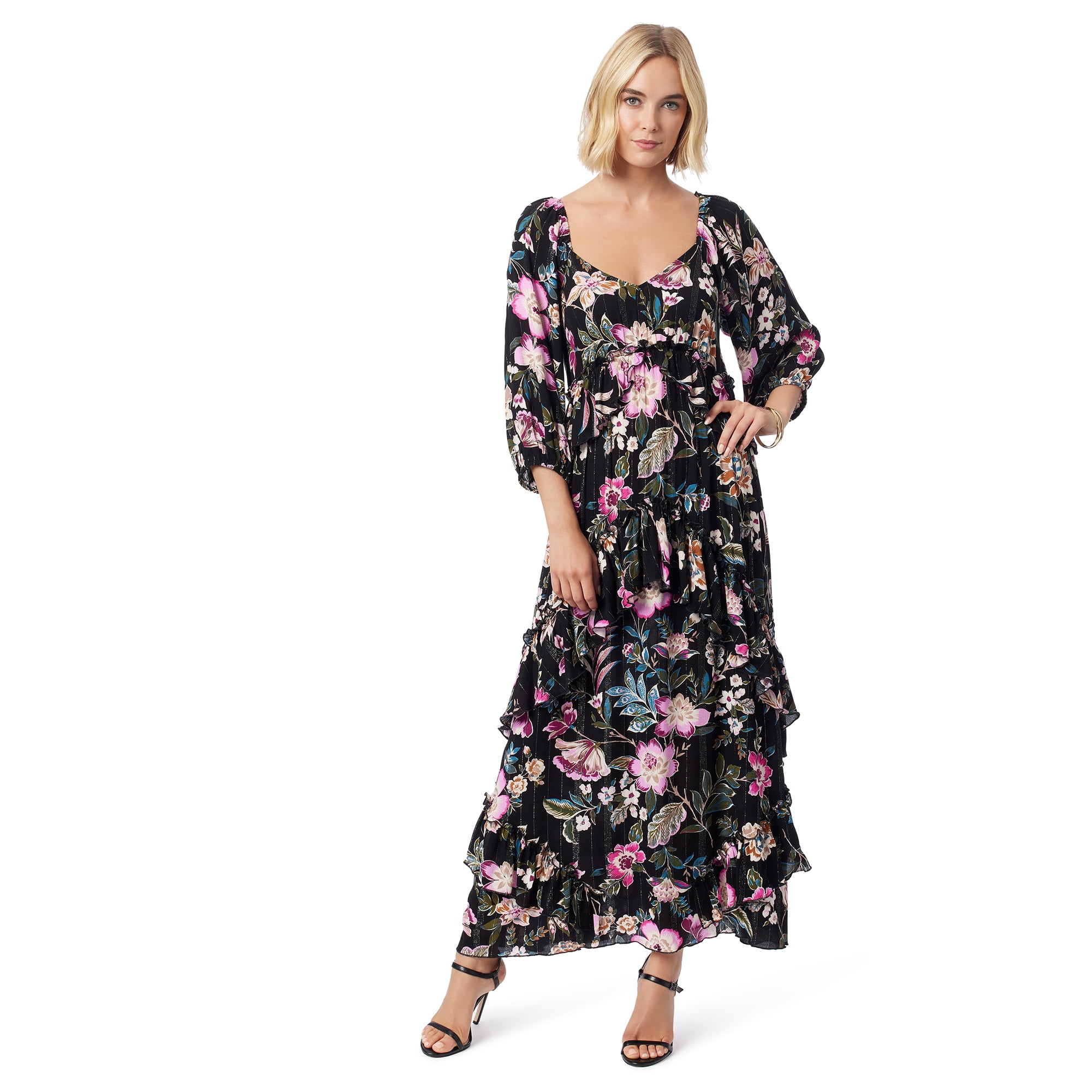 Jessica Simpson Women's and Women's Plus Damia Maxi Dress, Sizes XS-4X