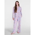 thumbnail image 1 of Joyspun Women's Essential Sleep Top and Pants, 2-Piece Pajama Set, Sizes XS-3X, 1 of 5