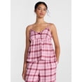 thumbnail image 1 of Joyspun Women's Flannel Cami w/ Self Ruffle Sleep Top, Sizes XS to 2X, 1 of 6