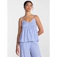 thumbnail image 1 of Joyspun Women's Flannel Cami w/ Self Ruffle Sleep Top, Sizes XS to 2X, 1 of 6
