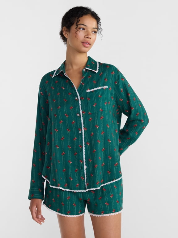 JS FLANNEL SLEEP TOP