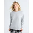 thumbnail image 1 of Joyspun Women's Fleece Drop Shoulder Sleep Top with Long Sleeves, Sizes XS-3X, 1 of 6