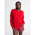 thumbnail image 1 of Joyspun Women's Fleece Drop Shoulder Sleep Top with Long Sleeves, Sizes XS-3X, 1 of 5