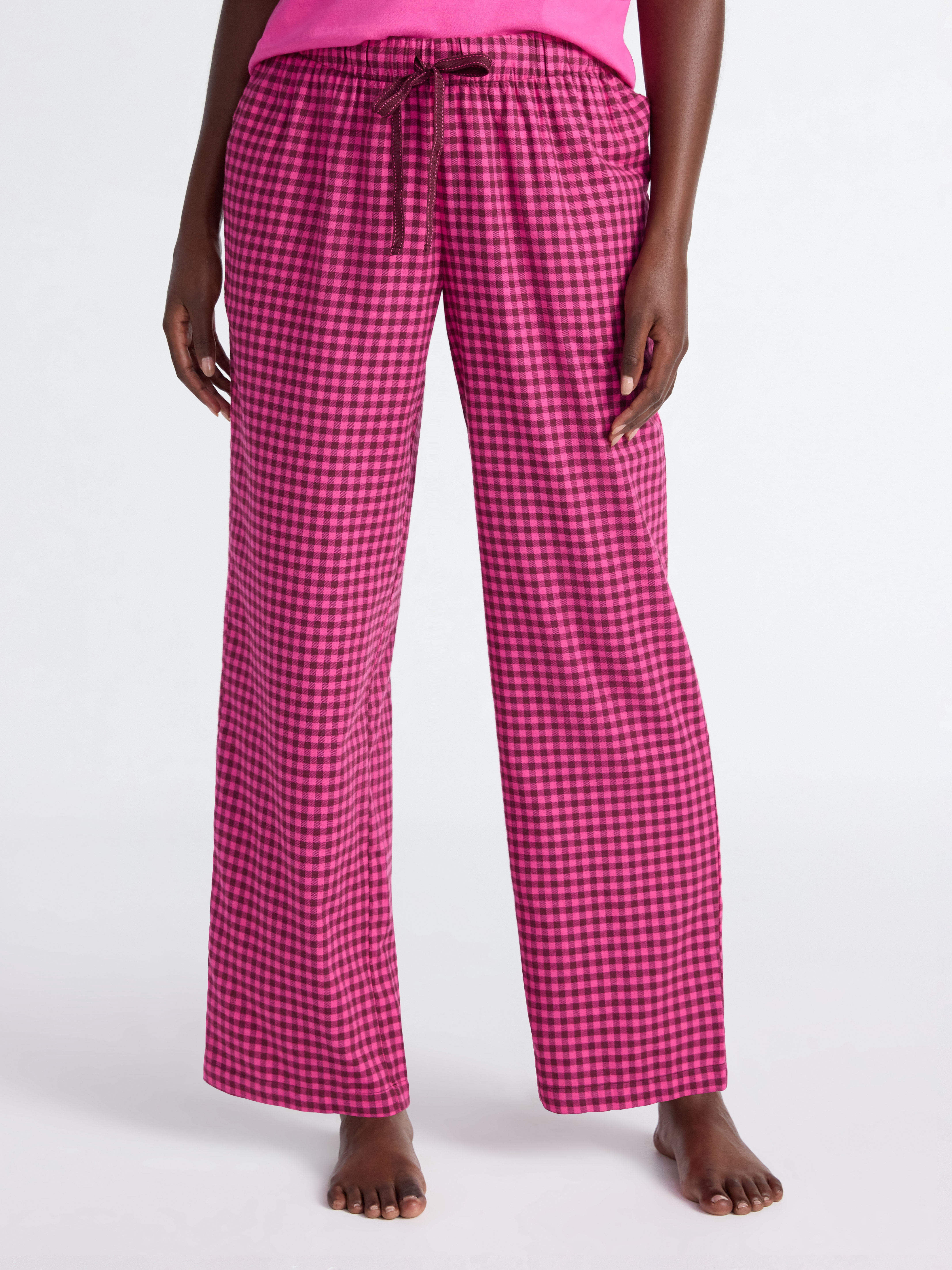 Joyspun Women's Flannel Sleep Pants, 30'' Inseam, Sizes XS-3X