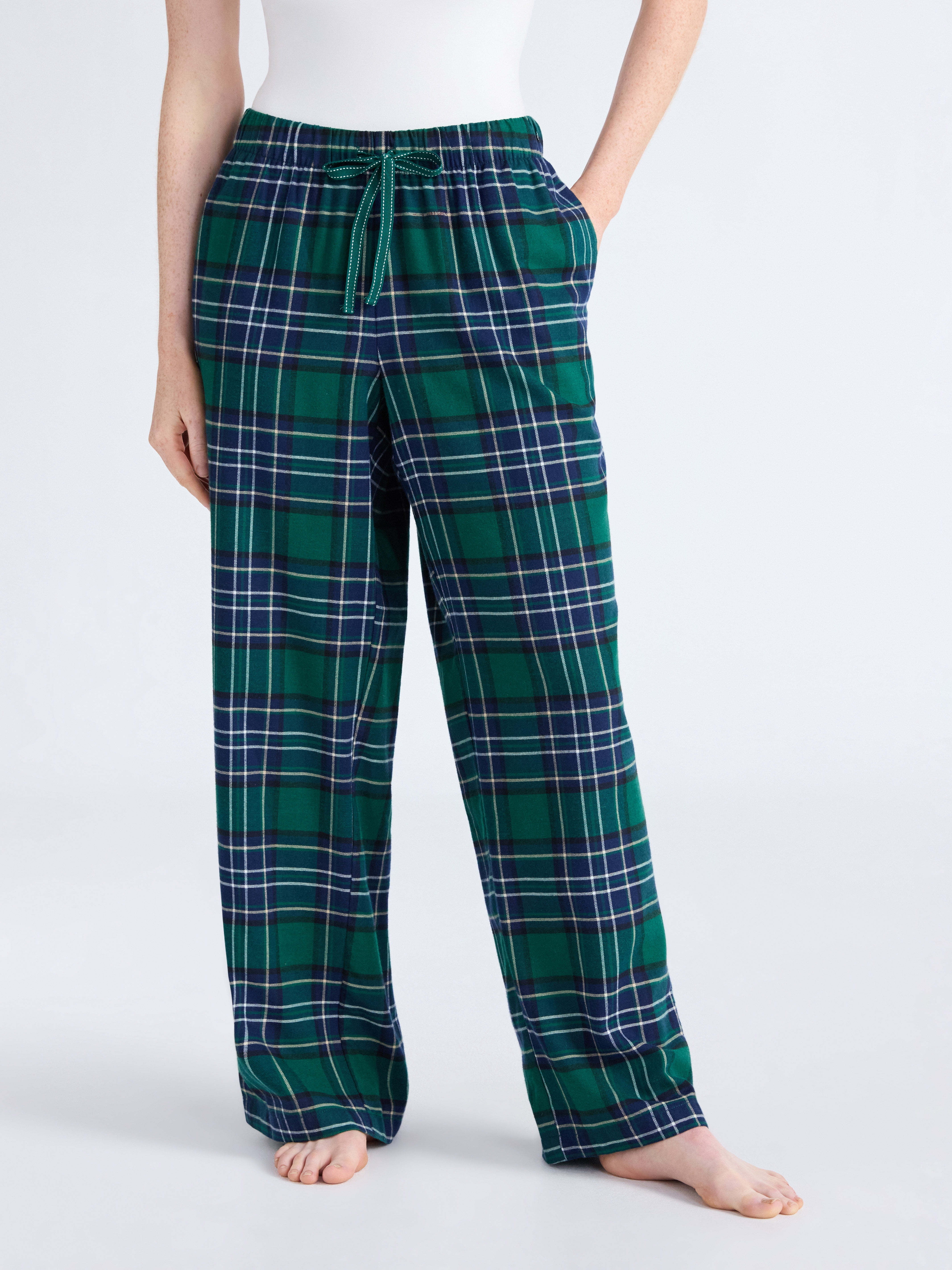 Joyspun Women's Flannel Sleep Pants, 30'' Inseam, Sizes XS-3X