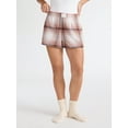 thumbnail image 1 of Joyspun Women's Flannel Pajama Boxer Shorts, 3'' Inseam, Sizes XS-3X, 1 of 7