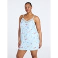 thumbnail image 1 of Joyspun Women’s Dreamy Soft Collection Lace Front Knit Chemise, Sizes XS to 3X, 1 of 5