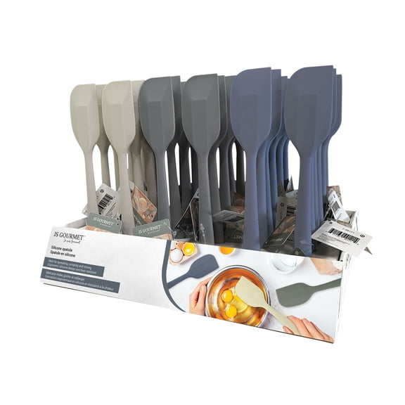 JS Gourmet 3 Pcs Colorful Silicone Spatula Set, Heat Resistant, Suitable for Non-Stick Cookware