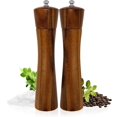 thumbnail image 1 of JS Gourmet Acacia Pepper and Salt Mill Grinder Set with Adjustable Ceramic Mechanism (2 Pack), 1 of 6