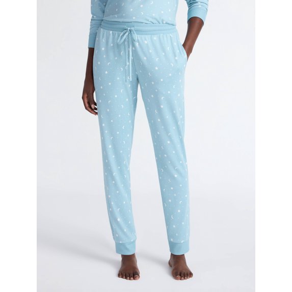 Joyspun Women's Cozy Lounge Collection Hacci Knit Sleep Joggers, 29'' Inseam, Sizes XS-3X