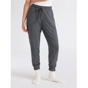 Joyspun Women's Cozy Lounge Collection Hacci Knit Sleep Joggers, 29'' Inseam, Sizes XS-3X
